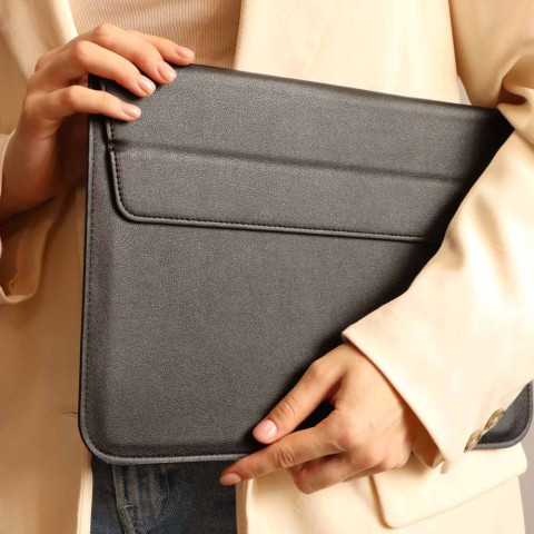 Чехол-папка Leather Sleeve для MacBook Pro 14" M1 (2021) Black